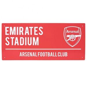 Arsenal FC Street Sign / Red/White